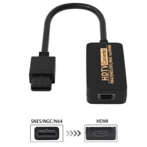 Hisewen N64 to HDMI Converter, Gamecube hdmi adapter, HDMI Cable for Nintendo 64/ Gamecube/SNES/SFC/NGC