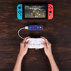 8Bitdo Gbros. Wireless Adapter for Nintendo Switch (Works with Wired GameCube & Classic Edition Controllers) - Nintendo Switch