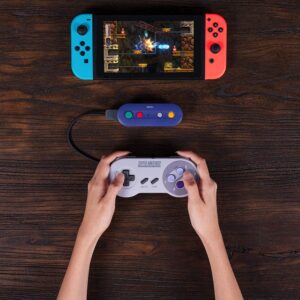 8Bitdo Gbros. Wireless Adapter for Nintendo Switch (Works with Wired GameCube & Classic Edition Controllers) - Nintendo Switch