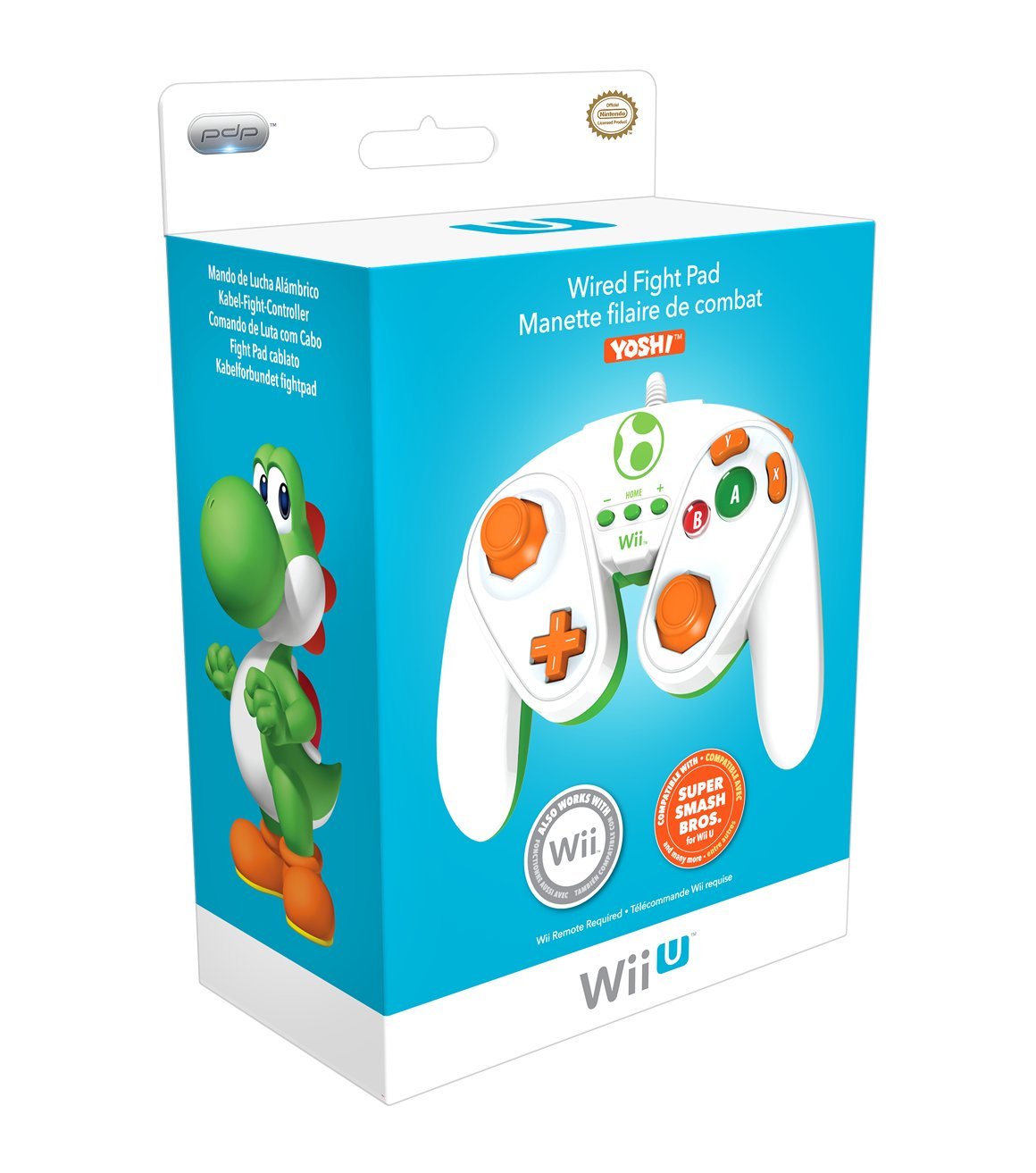 PDP Wired Fight Pad for Wii U - Yoshi