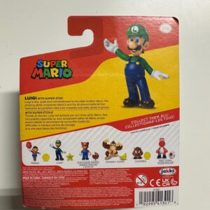 World of Nintendo 41301 3" Luigi with Super Star Action Figure