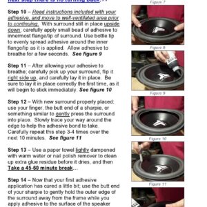 Marantz 8" Speaker Foam Surround Edge Repair Kit - 2 Speaker Kit - Compatible with Marantz 4B, 308A, 122084, DR-80, DR80, HD-440, HD440, HD-55, HD55, HD-550, HD550, IMPERIAL 4, L-35, L35, Many More