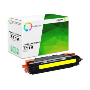 TCT Premium Compatible Toner Cartridge Replacement for HP 308A 311A Q2670A Q2681A Q2682A Q2683A works with HP Color LaserJet 3700 3700DN 3700DTN 3700N Printers (Black, Cyan, Magenta, Yellow) - 4 Pack