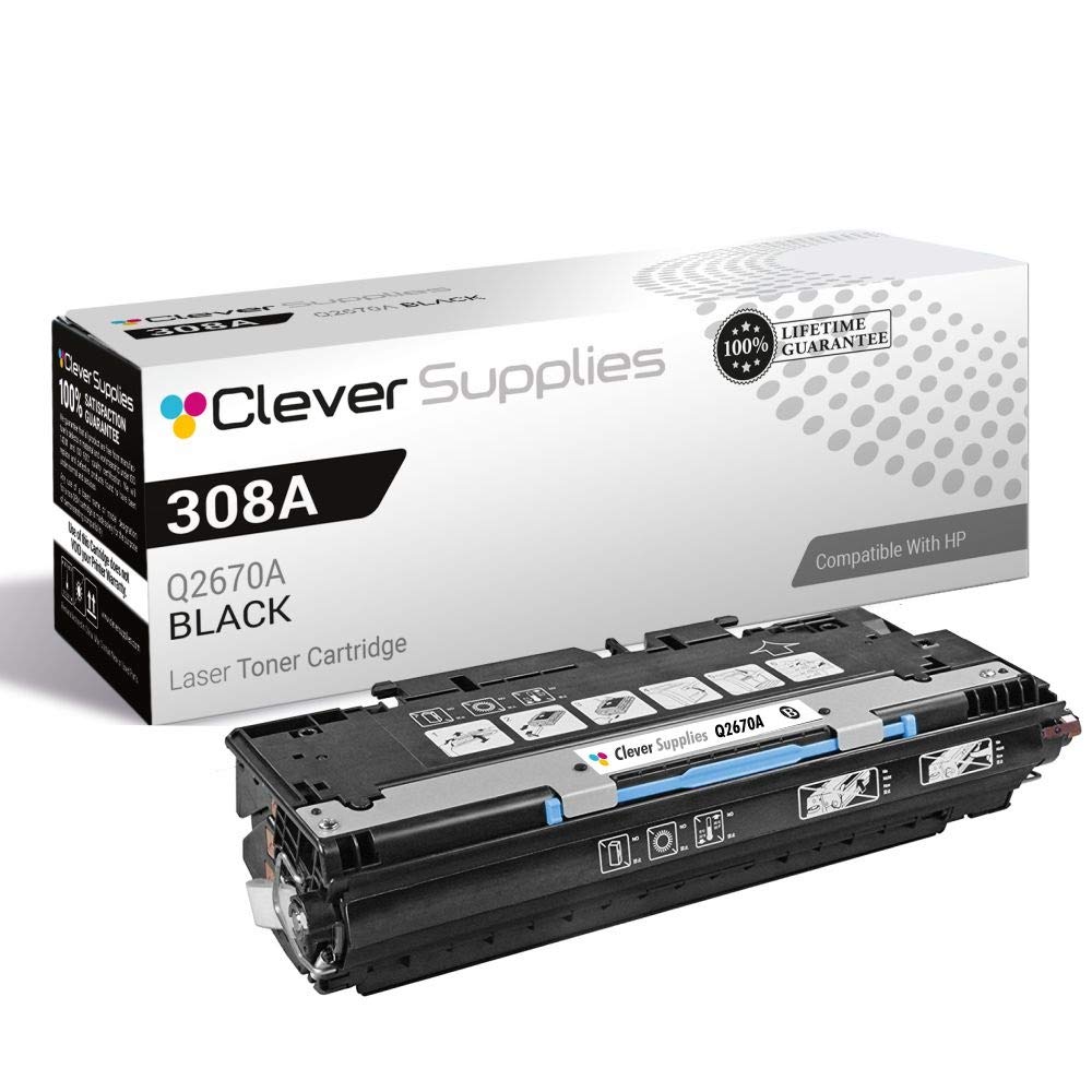 CS Compatible Toner Cartridge Replacement for HP 3550 Q2670A Black HP 308A Color 3500 3500N 3550 3550N 3700 3700N 3700DN 3700DTN 3750 3750N 3750DN 3750DTN