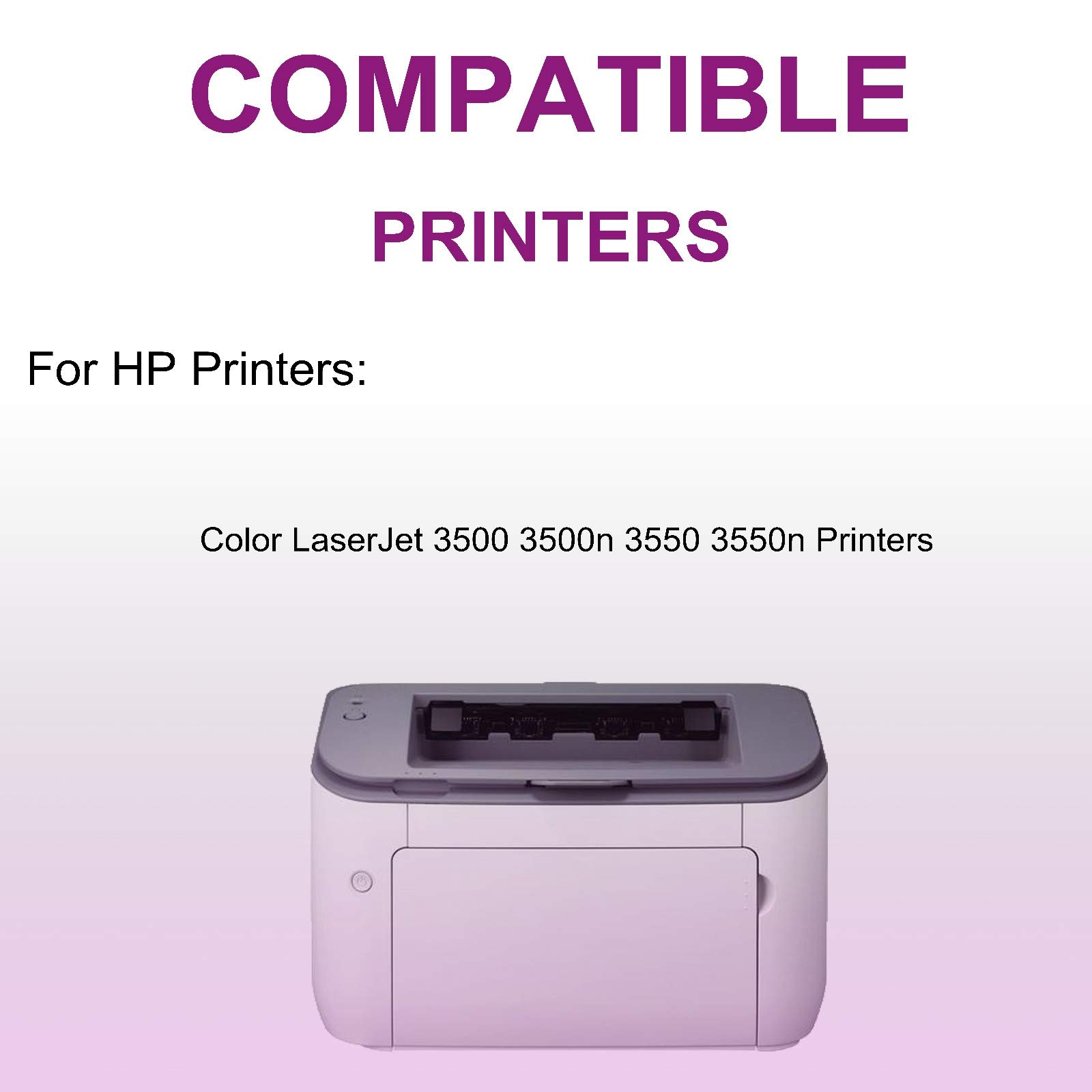 1 Pack (Black) Compatible 308A | Q2670A Printer Toner Cartridge use for HP Color Laserjet 3500 3500n 3550 3550n Printer(High Capacity)