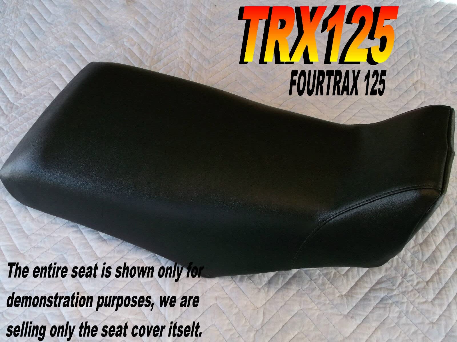 New Replacement seat Cover fits TRX125 1985-86 Replacement seat Cover Fourtrax Honda TRX 125 Black 308A