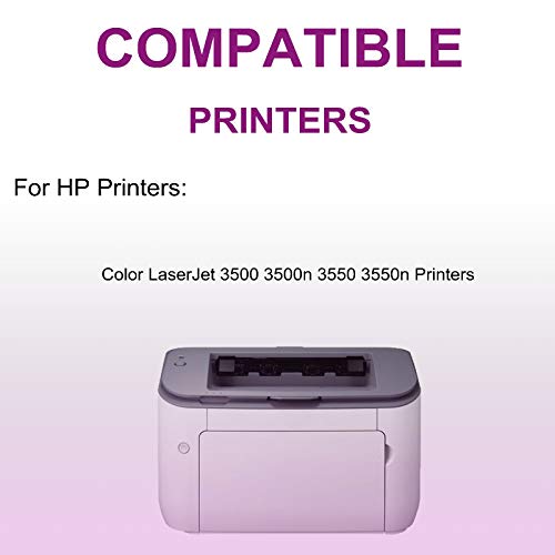 2 Pack (Black) Compatible 308A | Q2670A Printer Toner Cartridge use for HP Color Laserjet 3500 3500n 3550 3550n Printer(High Capacity)