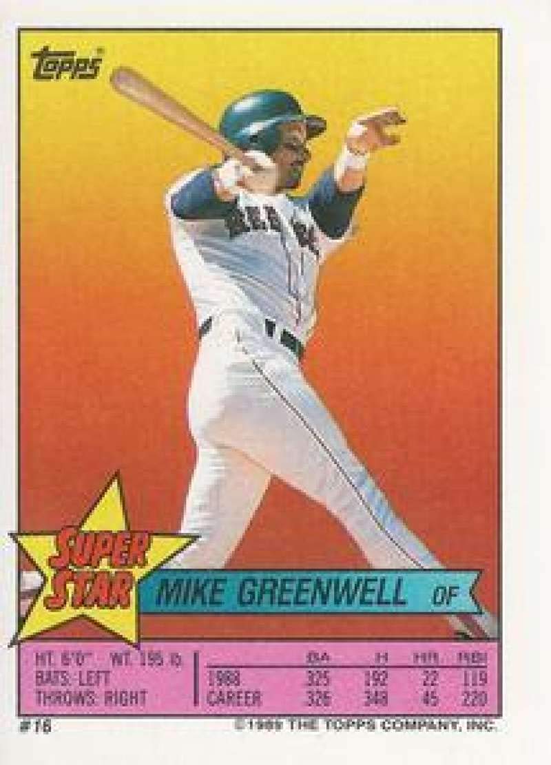 1989 Topps Stickers Baseball #57/308a Steve Sax/Jack Clark Los Angeles Dodgers/New York Yankees Mike Greenwell Sticker Back Official MLB 1.5 Inch X 2.5 Inch Tall Album Sticker