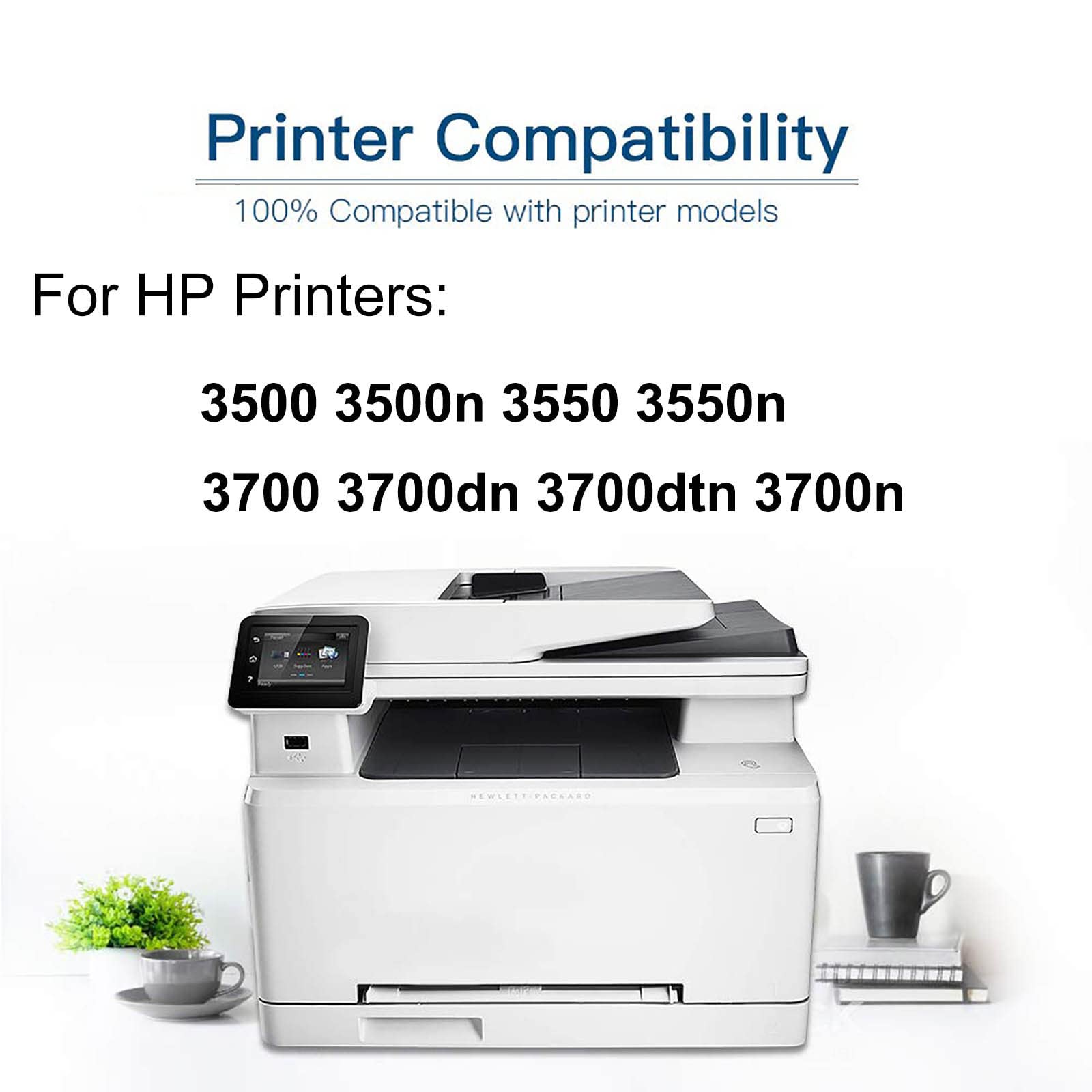 1-Pack Compatible 308A Q2670A Laser Printer Toner Cartridge (Black) Used for HP 3500 3500n 3550 3550n 3700 3700dn 3700dtn 3700n Printer (High Yield)