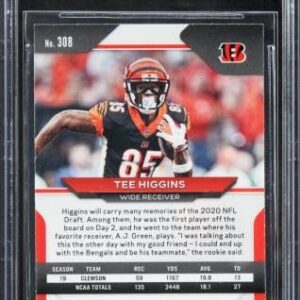 Bengals Tee Higgins Signed 2020 Panini Prizm #308A Rookie Card BAS Slabbed - Football Slabbed Rookie Cards