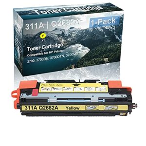 1-pack (yellow) compatible high yield 308a 311a | q2682a laser printer toner cartridge use for hp 2500l 2500n printer