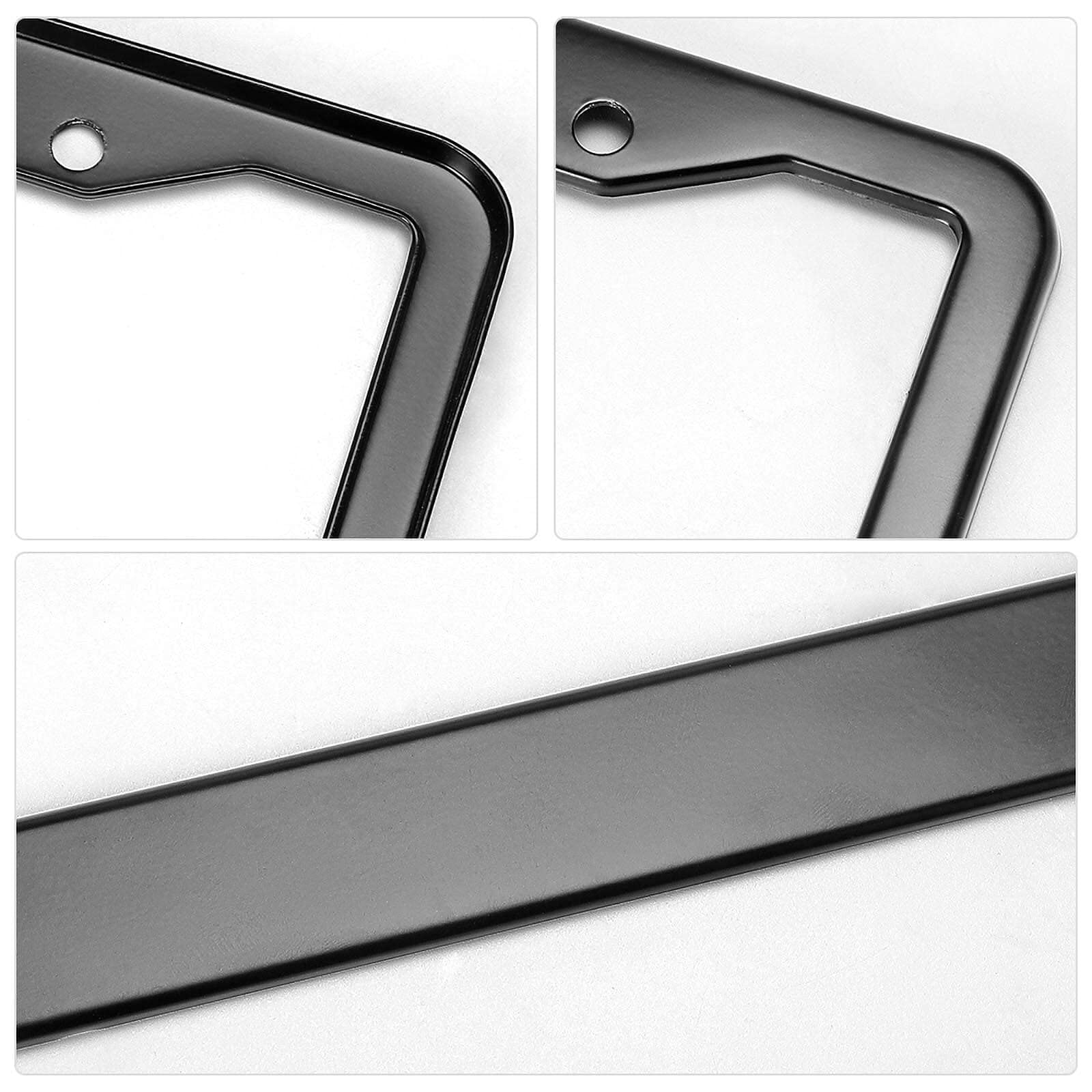 License Plate Frames Aluminum Car Accessories Metal Rust-Proof 2 Holes Black License Plate Cover for Women Men Car Truck Vehicles Colorful Space Galaxy Universe Stary Sky Abstract 308A