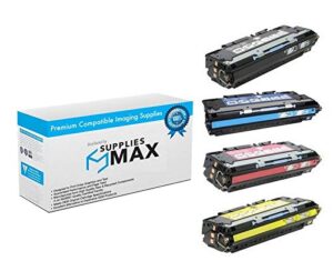 suppliesmax compatible replacement for 6r129mp toner cartridge combo pack (bk/c/m/y) - replacement to hp q267mp / hp no. 308a/no. 309a