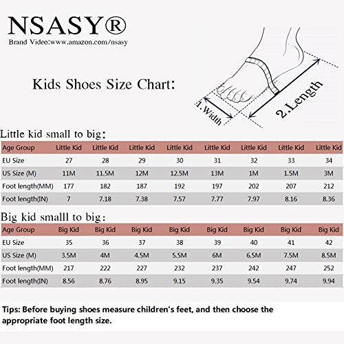 Nsasy Roller Shoes USB Charge Girls Boys Sneakers with Wheels LED Roller Skates Shoes