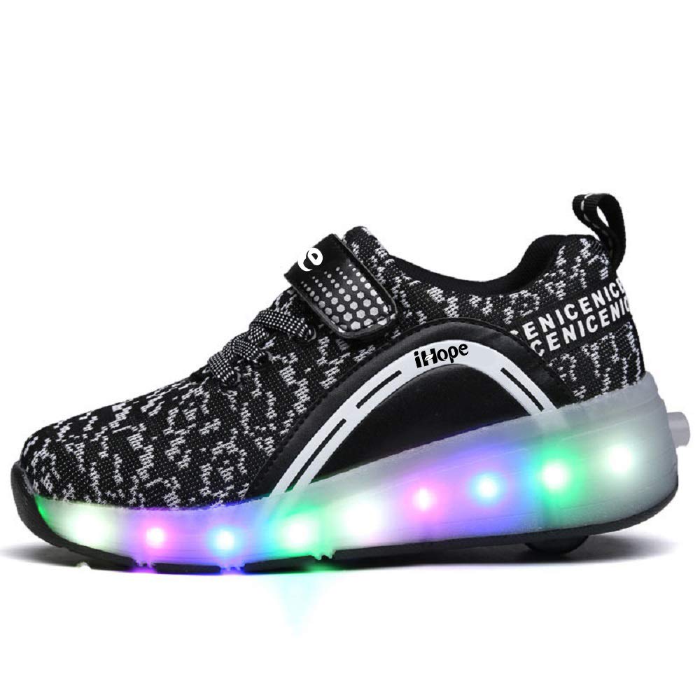 SDSPEED Kids Roller Skate Shoes with Single Wheel Shoes Sport Sneaker LED