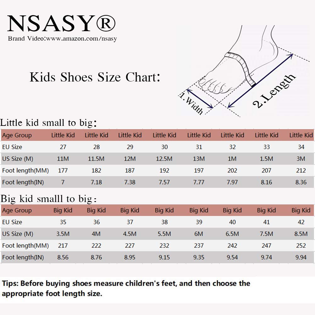 Nsasy Roller Shoes Girls Boys Wheels Sneakers Led Light up Sport shoes Roller Skates Best Gift