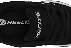 Heelys Boys' Voyager Tennis Shoe, Black/White, 4 M US Big Kid