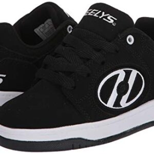 Heelys Boys' Voyager Tennis Shoe, Black/White, 4 M US Big Kid