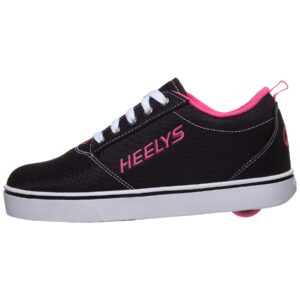 HEELYS Girl's Pro 20 (Little Kid/Big Kid/Adult) Black/White/Pink 1 Little Kid M