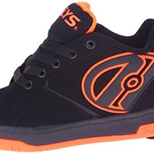 Heelys Kids Propel Skate Shoe, Black/Orange, 5