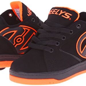 Heelys Kids Propel Skate Shoe, Black/Orange, 5