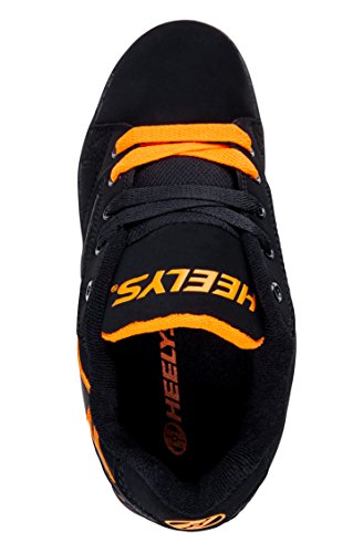 Heelys Kids Propel Skate Shoe, Black/Orange, 5