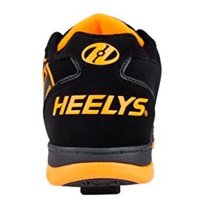 Heelys Kids Propel Skate Shoe, Black/Orange, 5