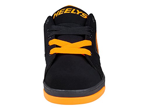 Heelys Kids Propel Skate Shoe, Black/Orange, 5