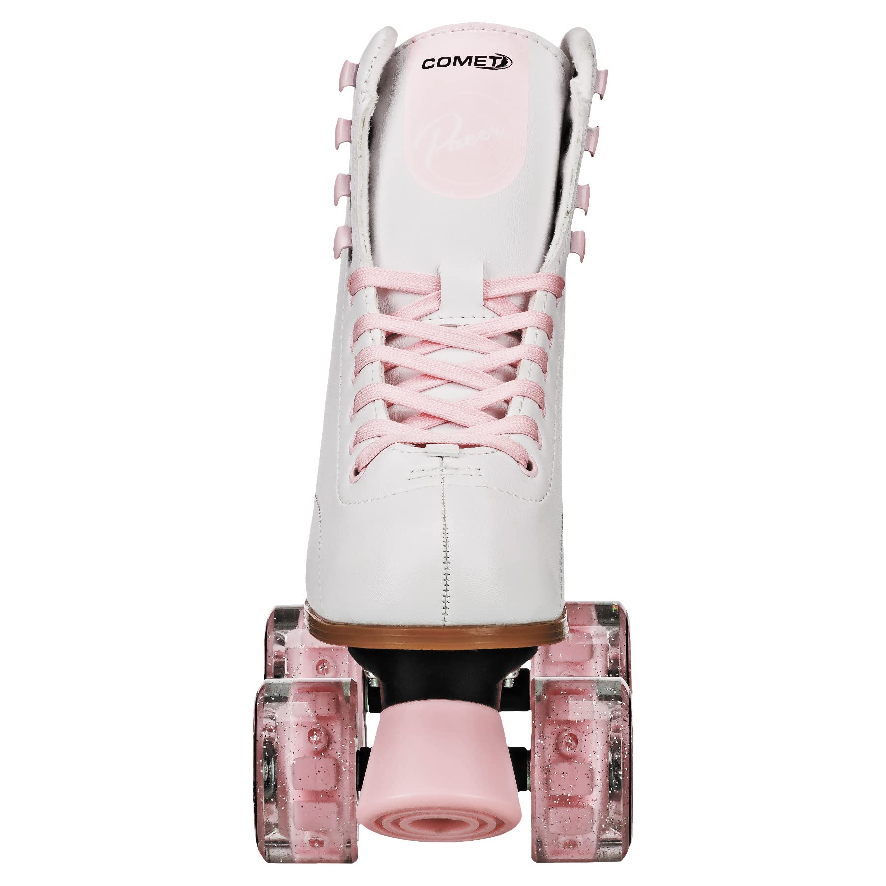 Pacer Comet Hightop Youth Skate with Light Up Wheels White/Pink Size Youth 4