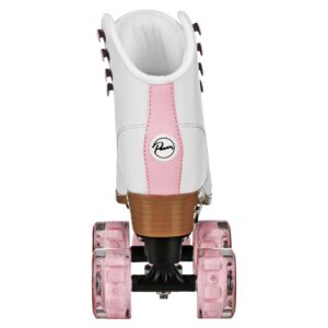Pacer Comet Hightop Youth Skate with Light Up Wheels White/Pink Size Youth 4