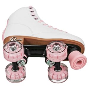 Pacer Comet Hightop Youth Skate with Light Up Wheels White/Pink Size Youth 4