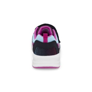 Stride Rite Girls Lighted Cosmic Sneaker, Black Multi, 11.5 Wide Little Kid