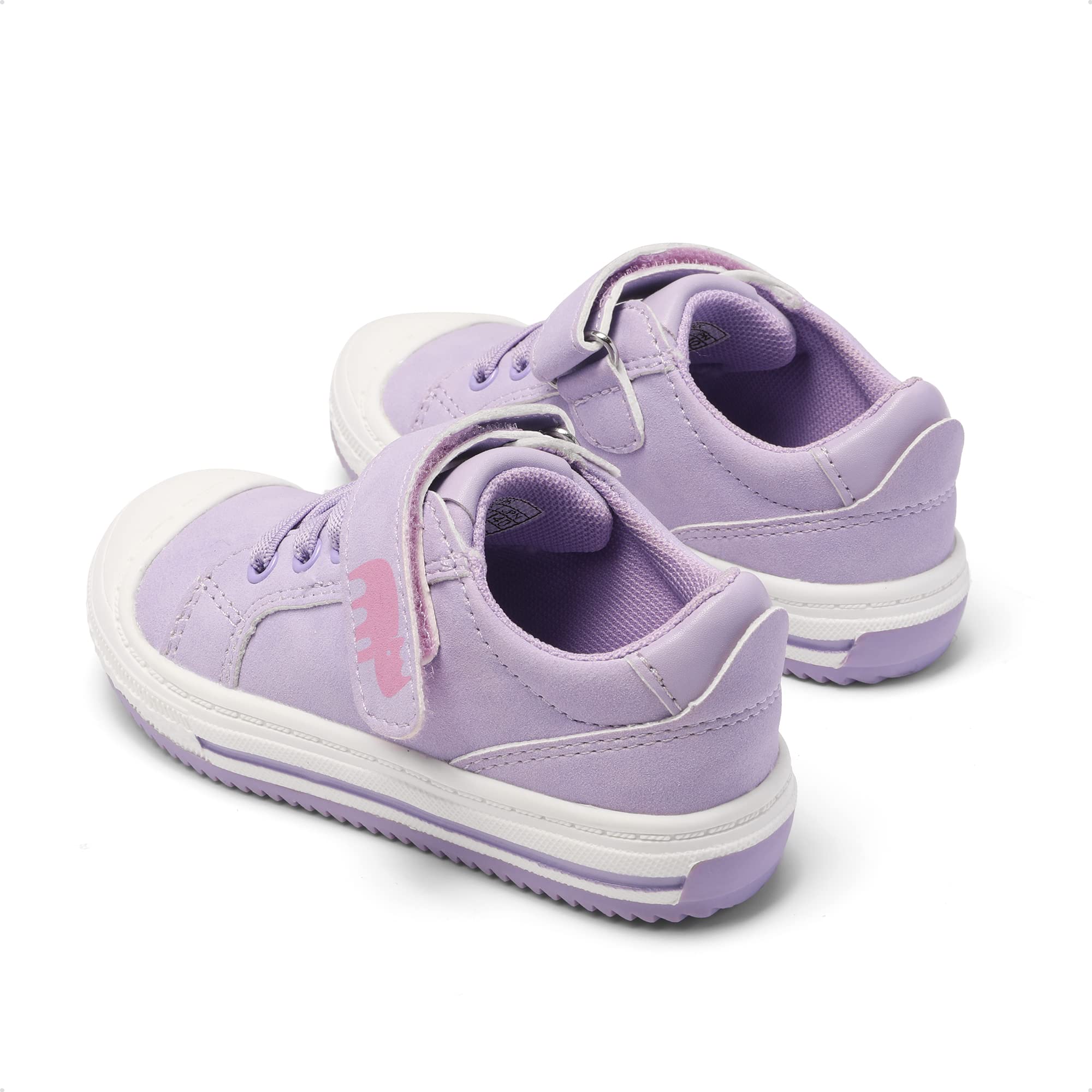 DREAM PAIRS Unisex-Child Casual Lightweight Kids Walking Skate Shoes, Light Purple - 6 Toddler (SDFS222K)