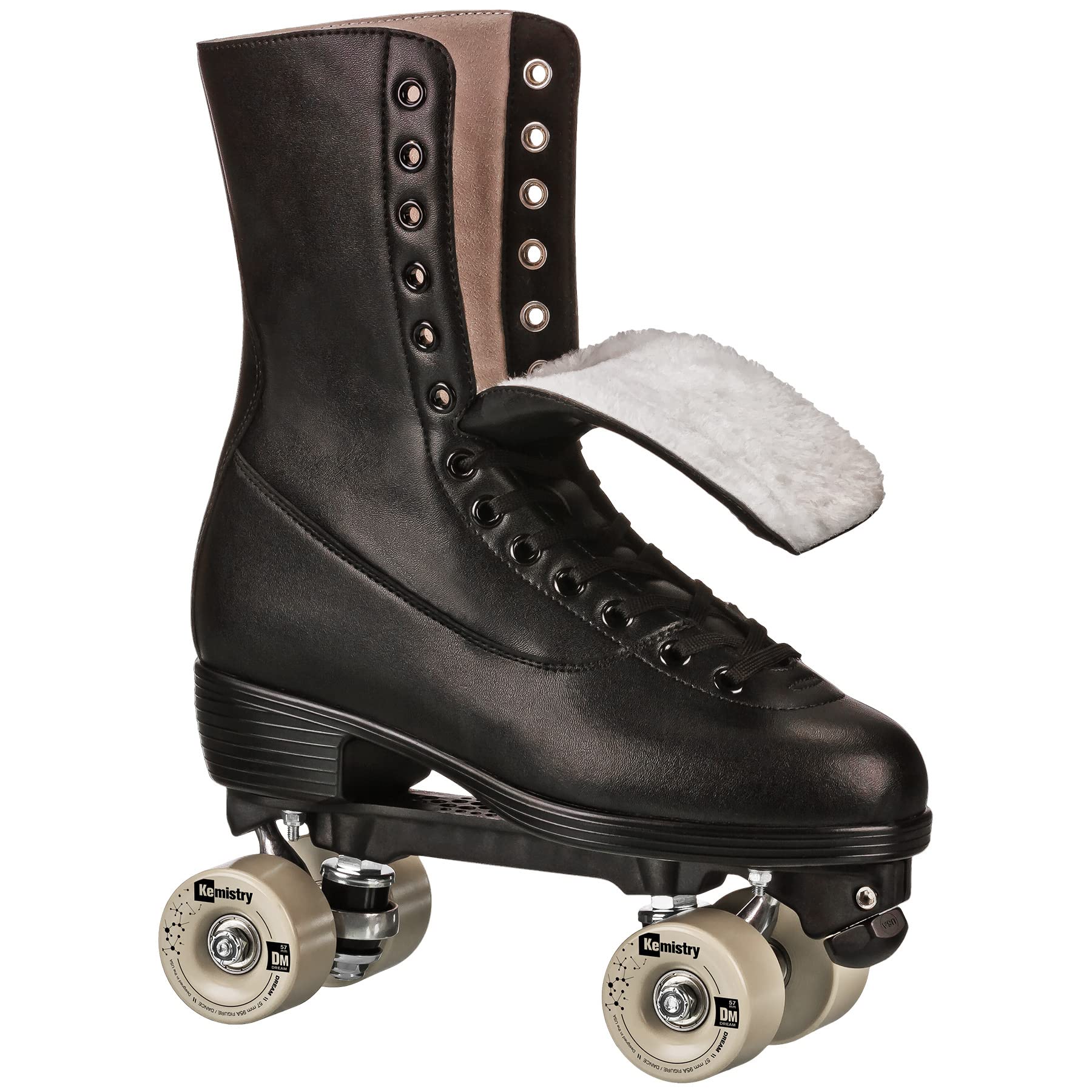 Roller Derby Elite Omni Artistic Rhythm Hightop Roller Skates Black Size M06/W07