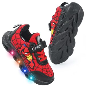 cartoon led illuminated sneakers for outdoor sports and running with breathable design and party fun(red,1)