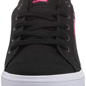 DC girls Chelsea Skate Shoe, Black/Pink Stencil, 12 Little Kid US