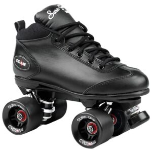 sure-grip cyclone roller skate black