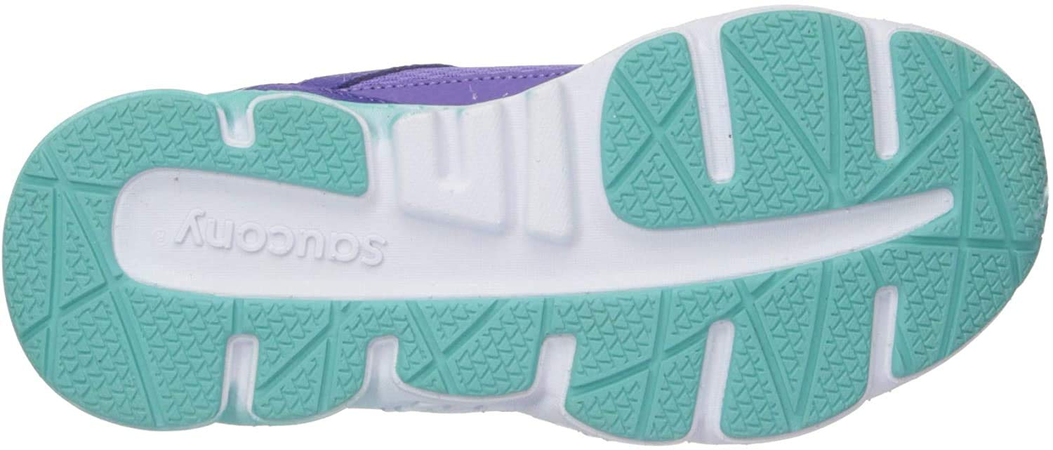 Saucony girls Wind A/C Sneaker, Purple, 6.5 M US