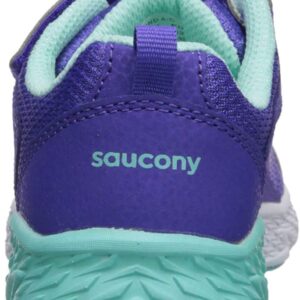 Saucony girls Wind A/C Sneaker, Purple, 6.5 M US