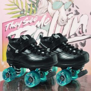 Sure-Grip GT-50 Motion Roller Skate Package - Black sz Mens 9 / Ladies 10