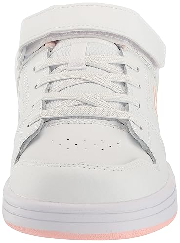 DC Girls Unisex-Child Manteca 4 V Casual Skate Shoe, White/Pink, 13 Little Kid