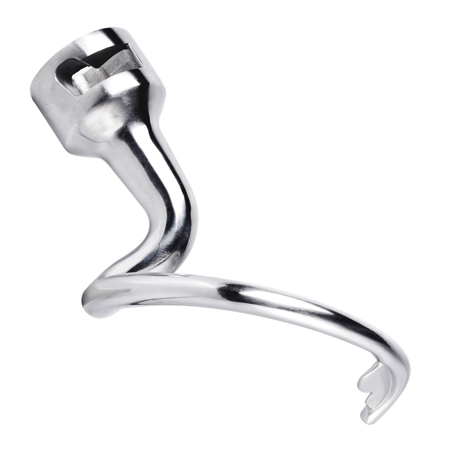 Stainless Steel Spiral Dough Hook Attachment for KitchenAid 4.5 and 5 Quart Tilt-Head Stand Mixer, K45DH Dough Hook, Dishwasher Safe, Mixer Accessory