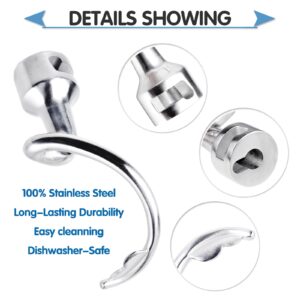Stainless Steel Spiral Dough Hook Attachment for KitchenAid 4.5 and 5 Quart Tilt-Head Stand Mixer, K45DH Dough Hook, Dishwasher Safe, Mixer Accessory