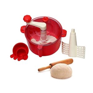 plastic atta dough maker with beater, chop & churn 3 in 1 for kitchen dough mixer dough kneader atta kneader dough machine