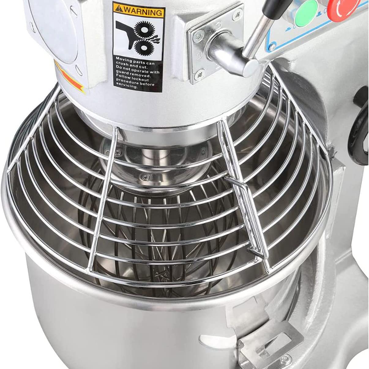 HayWHNKN Commercial Food Mixer Stand Mixer 11QT Dough Kneading Machine 3 Speeds Adjustable with 304 Stainless Steel Bowl, Dough Hooks, Whisk Beater 110V