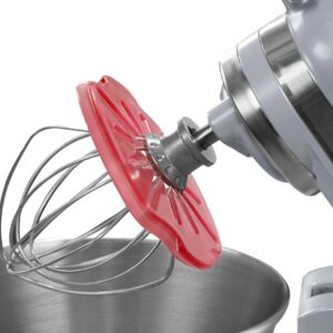 Whisk Wiper® PRO for Stand Mixers - Mix Without The Mess - The Ultimate Stand Mixer Accessory - Compatible With KitchenAid Tilt-Head Stand Mixers - 4.5qt, 5qt (Color: Red)