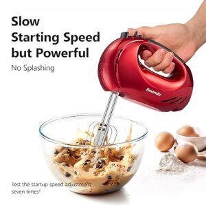 Hand Mixer Electric,Kestreln 5-Speed Electric Mixers, 350W Turbo Powerful Mixers with 4 Stainless Steel Accessories for Kitchen baking Cake, Easy Mixing for Mashed Potatoes