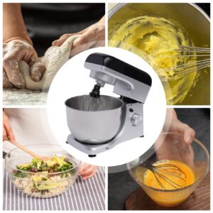 4.8Qt Standing Mixer, 500W Electric Food Stand Mixer with Splash Proof Cover, Adjustable Speeds Dough Mixer for Kneading Dough, Stirring Jams, Whipping Cream