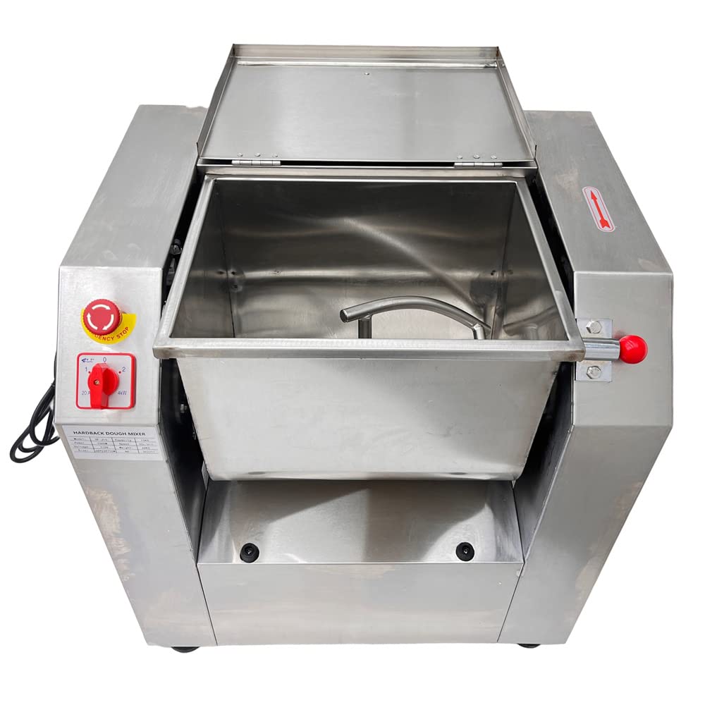 INTSUPERMAI 110V Commercial Dough Mixer Machine 15 KG Kneading Capacity Electric Food Mixer Flour Mixer1500W/2HP for Dough Mixing Kneading