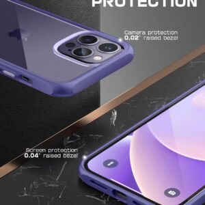 SUPCASE Unicorn Beetle Style Series Case for iPhone 14 Pro Max 6.7 Inch (2022), Premium Hybrid Protective Slim Clear Case (Mauve)